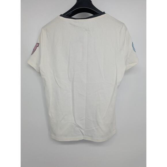 NWT Alice + Olivia Rylyn GLEESON STACE FACE T-shirt Size S White #FC502 - Picture 4 of 10